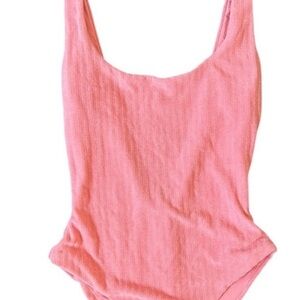 Onia Pink terry cloth Women's One Piece Swimsuit
